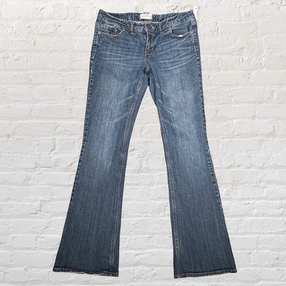 Aeropostale Hailey Flare Low Rise Jeans Size 9/10 Stretch Y2K Festival 30x31